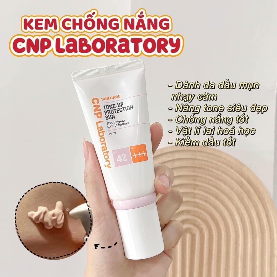 Kem Chống Nắng CNP Laboratory Tone-Up Protection Sun SPF42 Tuýp 50ml