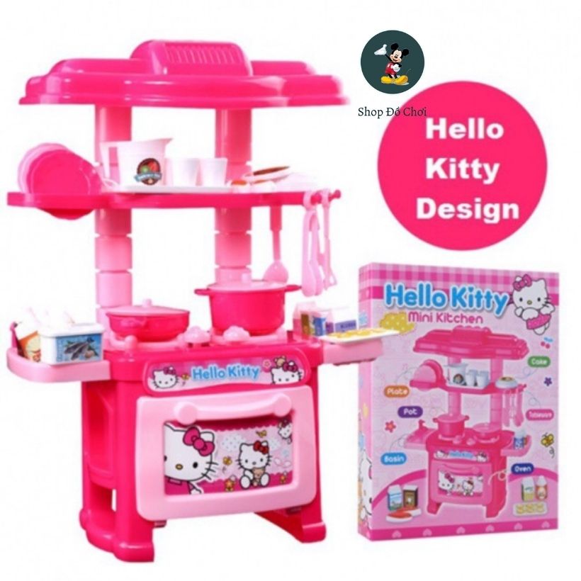 Bộ đồ chơi nhà bếp mini kitchen hellokitty
