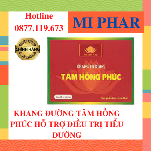 [HCM]KHANG ĐƯỜNG TÂM HỒNG PHÚC hỗ trợ điều trị tiểu đường-MIPHAR 1