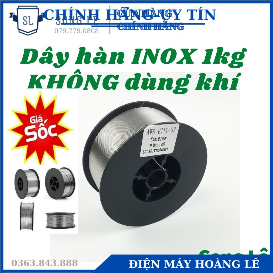Cuộn dây hàn mig inox 304 1kg - không cần sử dụng khí - dây hàn inox không dùng khí