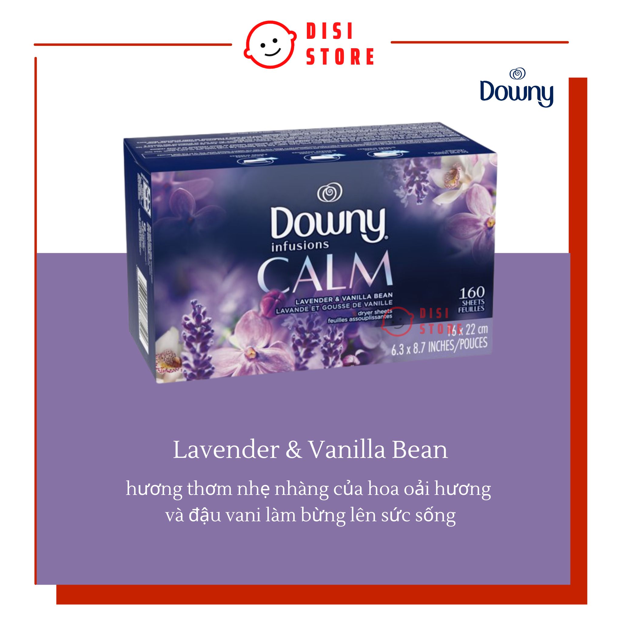 With box downy infusies calm lavender and vanilla bean American