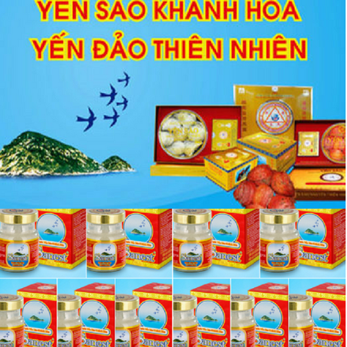 Combo 10 hũ yến sào sanest khánh hòa 70ml có đường