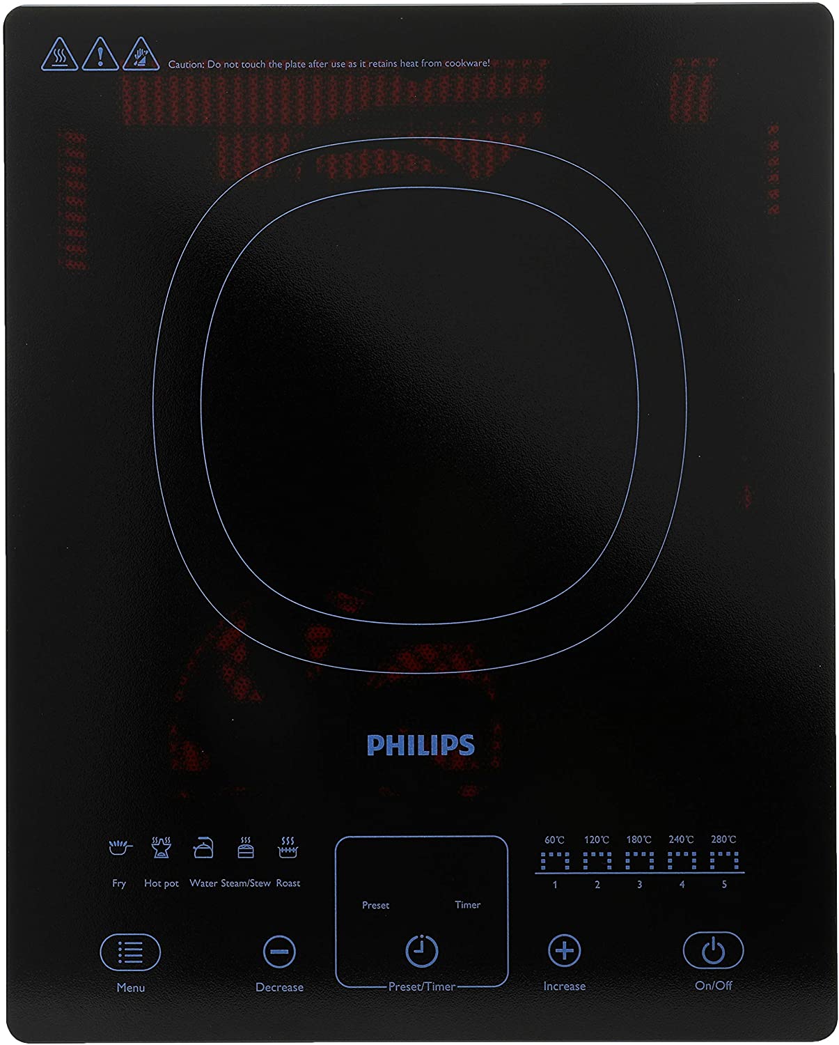 Bếp điện từ philips hd4911 + tặng kèm nồi lẩu - hàng chính hãng - bảo hành 24 tháng toàn quốc