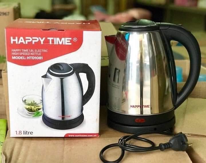 Ấm siêu tốc inox 1l8 happytime htd1081 của hãng sunhouse