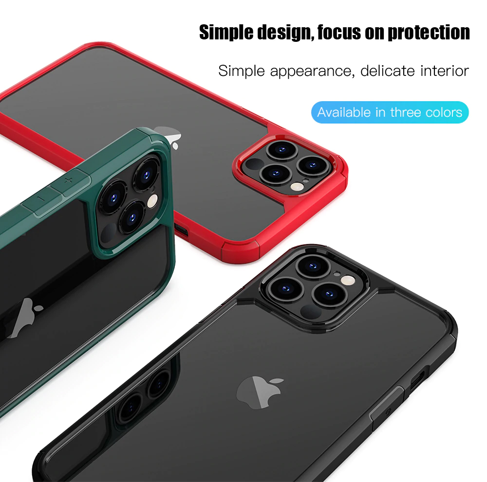 [ỐP LƯNG CHỐNG SỐC] iPhone 12/ 12 Pro/ 12 Pro Max lưng trong viền màu hiệu Likgus