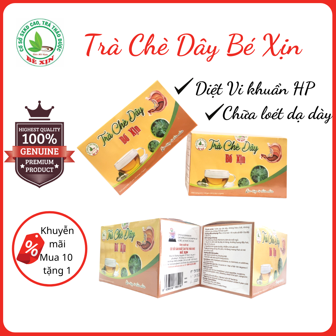 Chè dây túi lọc 120gr- thương hiệu bé xịn hỗ trợ dạ dày, khuẩn hp
