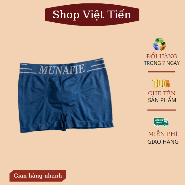 Quần ship đùi nam Manufie chất cotton dệt kim êm mềm mịn mát co giãn 4 chiều thoáng mát thấm hút mồ hôi tốt,mỗi quần đều được đóng trong 1 túi zip sang trọng và lịch sự freesize 50-75kg VT-36 Việt Tiến