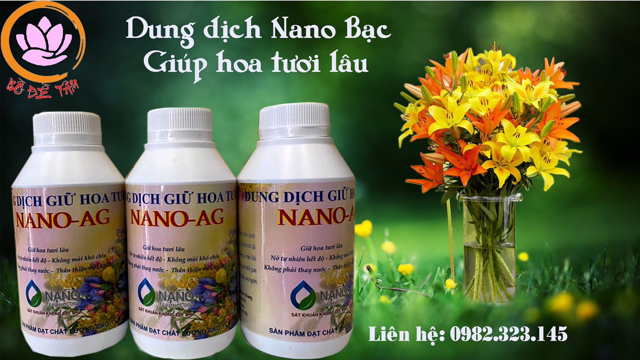 DUNG DỊCH NANO BẠC GIỮ HOA TƯƠI LÂU 400 ml