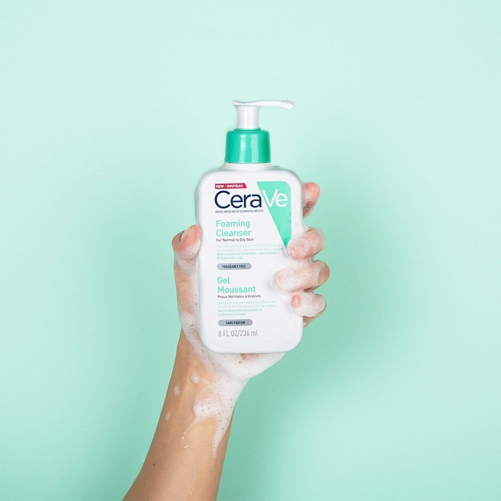 Sửa rửa mặt Cerave Foaming Cleanser cho da từ thường đến dầu