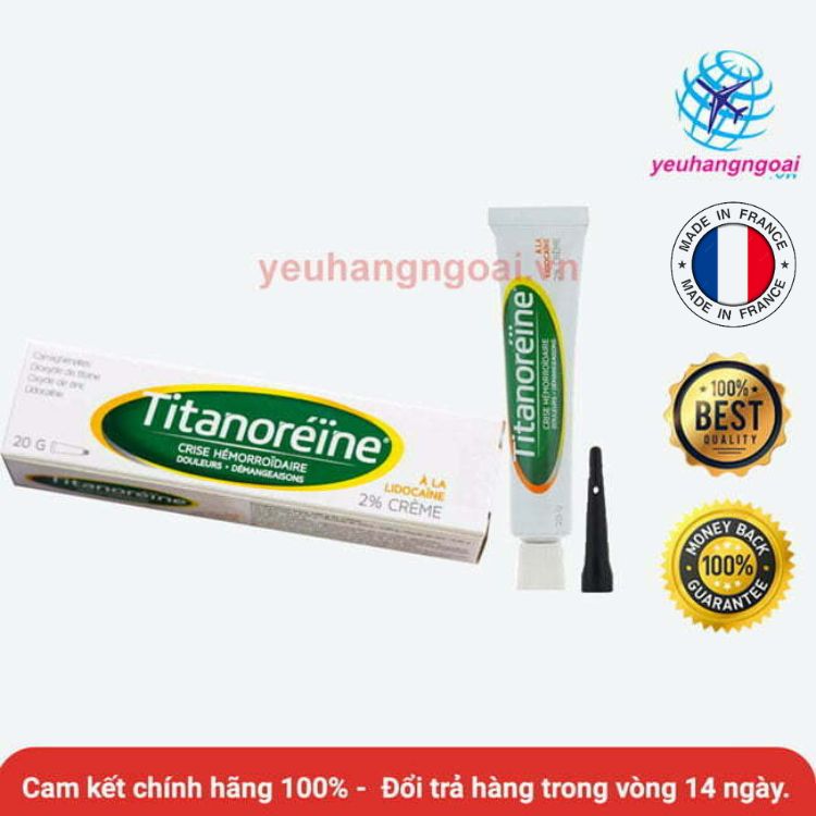 Kem bôi Trĩ Pháp Titanoreine 20g.