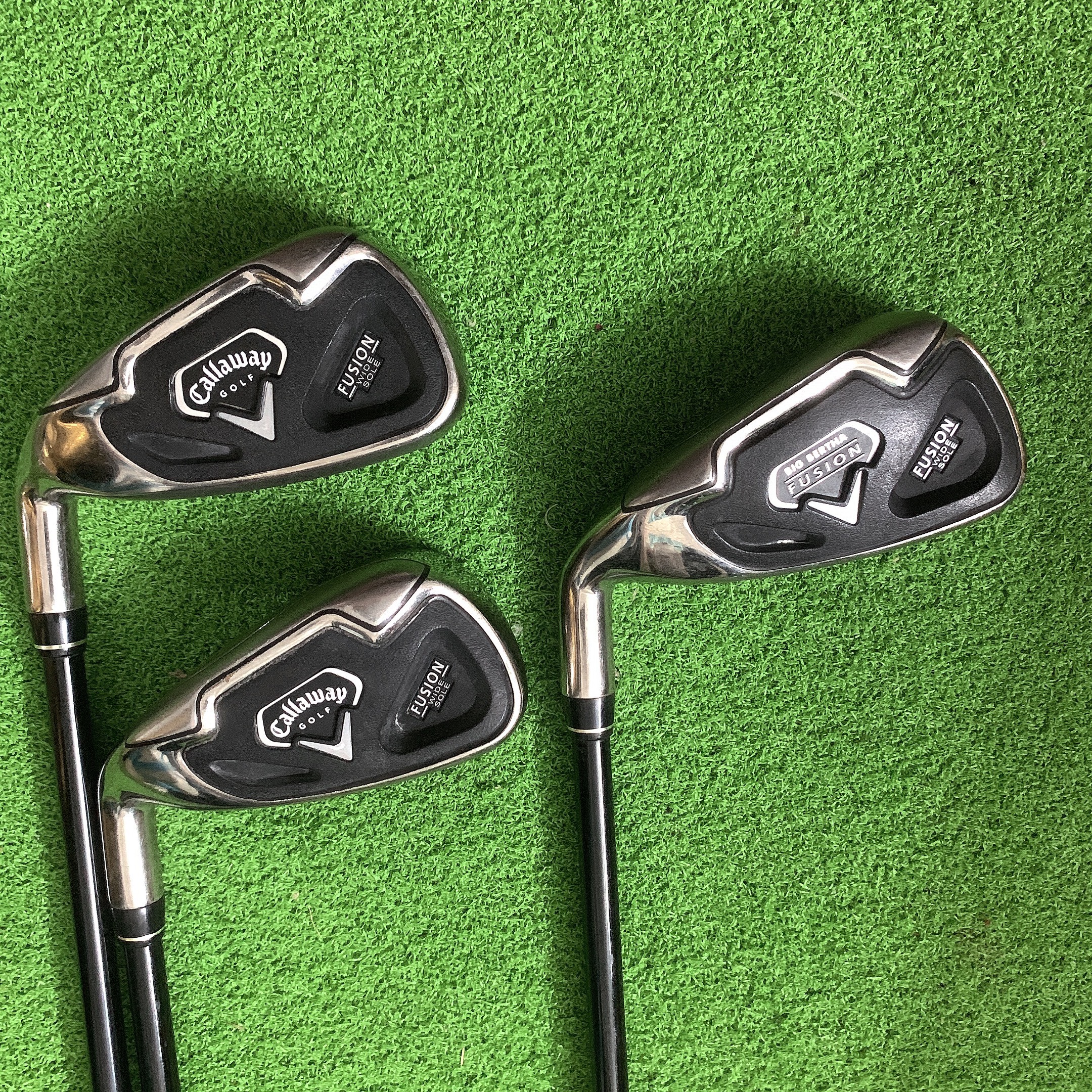 Iron Golf 2, 3, 4 Callaway Fusion Men's Left Hand Shaft Graphite Flex S 3 PCS
