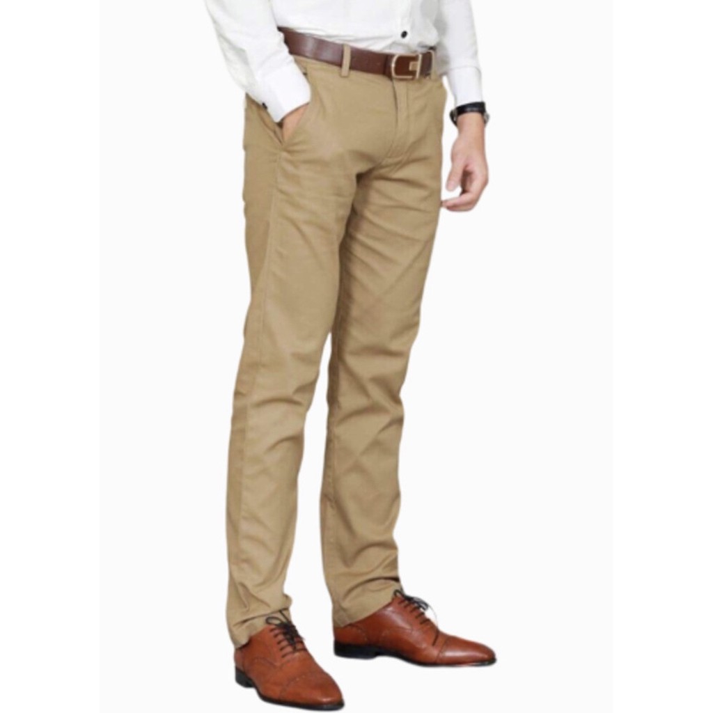 [HCM]Quần Kaki Nam Trung Niên Cao Cấp-màu kem bò-size28