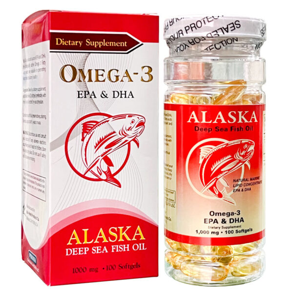 Omega- 3 Epa & Dha Alaska -- hỗ trợ nâng cáo thị lực, chống oxy hóa tế bào