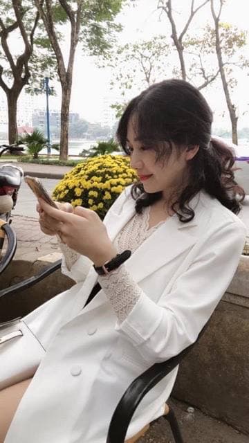Áo vest 4 nút bọc vải phom suông