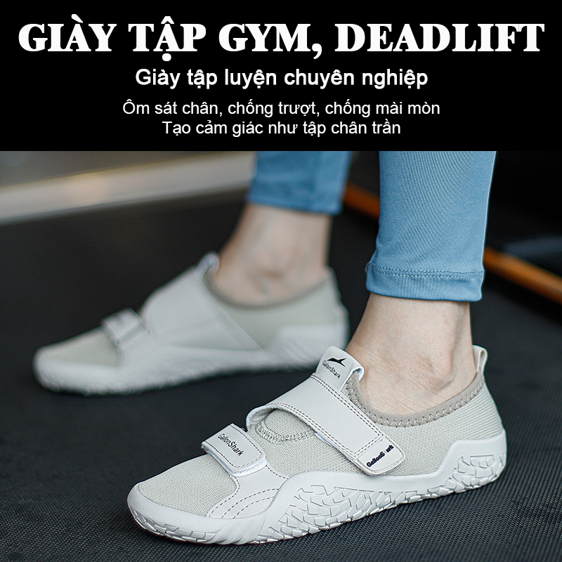 Giày Tập Deadlift, Squat, Giày Tập Gym Toàn Diện GallonShark - Ôm Chân Thoáng Khí Chống Trượt