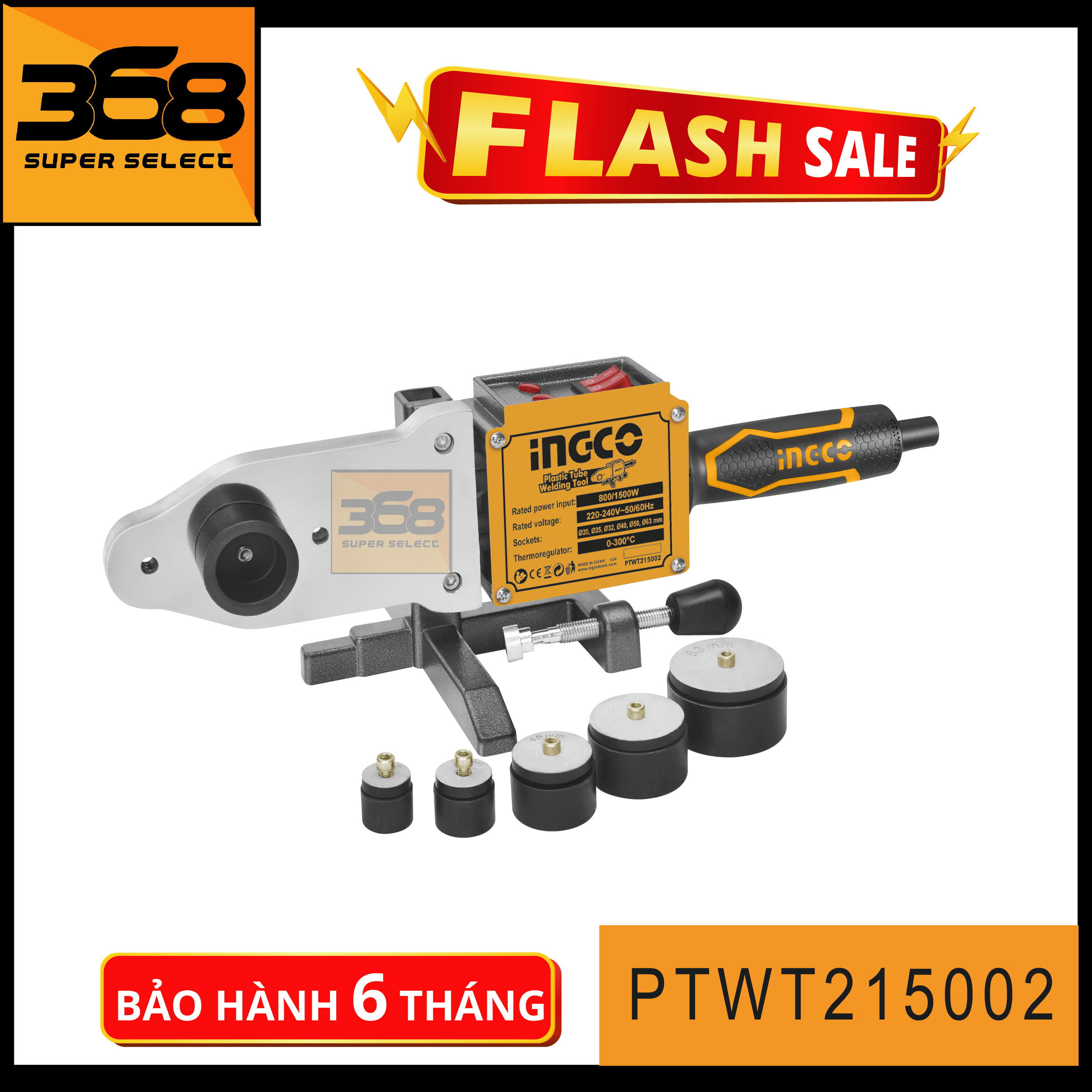 Máy hàn nhiệt ống ppr ingco ptwt215002