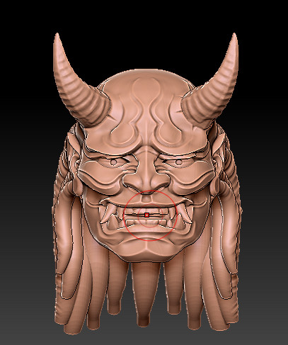 Custom lego đầu oni