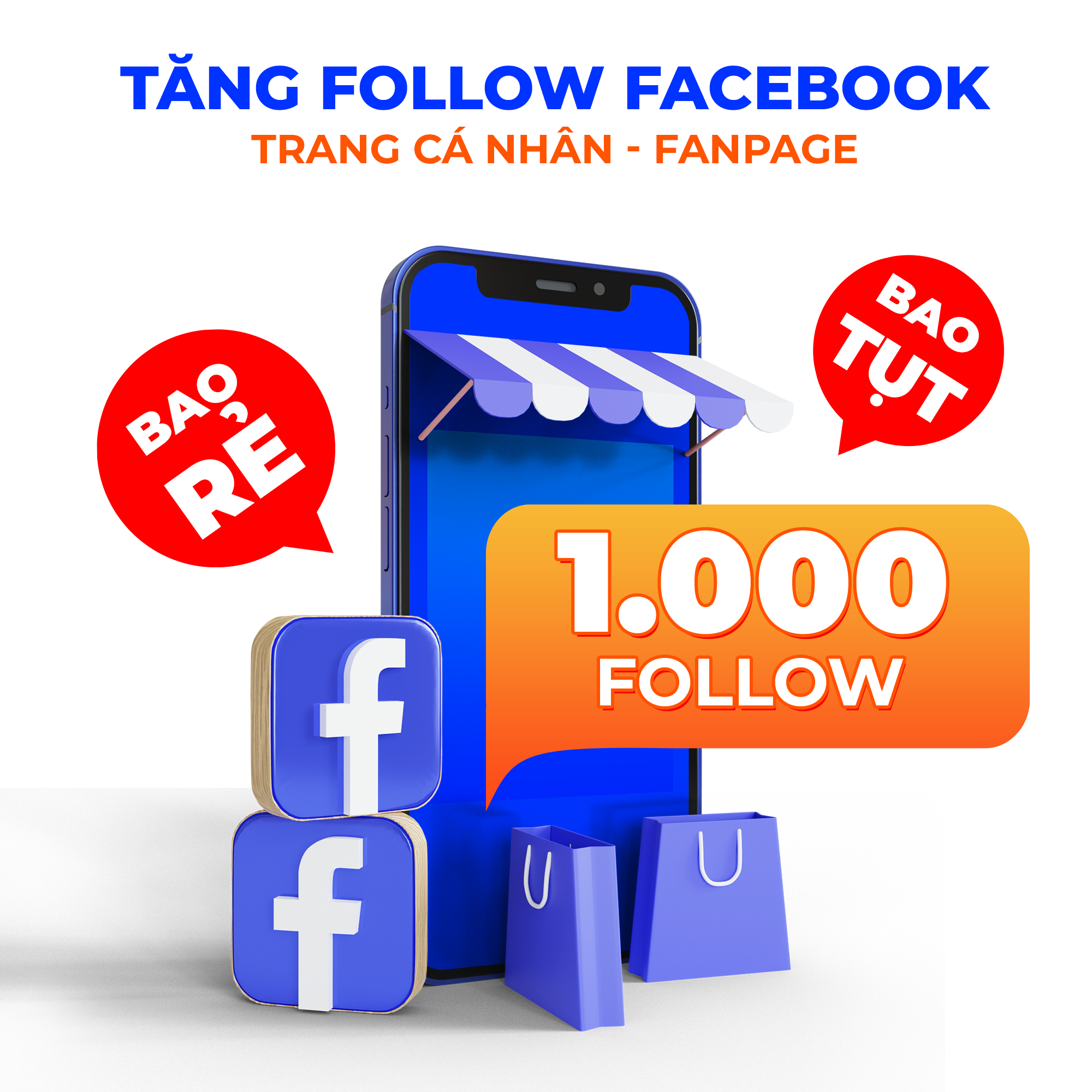 Gói tăng 1.000 follow fanpage, trang cá nhân facebook giá rẻ bao tụt - nhanh chóng, an toàn, hiệu quả - skydes
