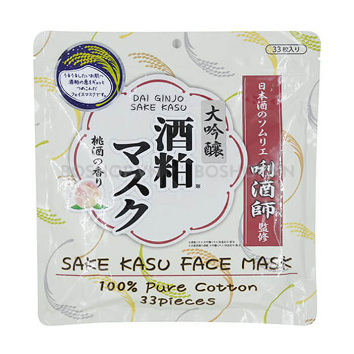 Mặt nạ cám gạo dai ginjo sake kasu face mask 33 miếng