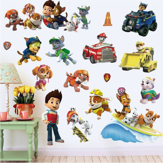 [HCM]Decal dán tường paw Patrol biệt đội chó cứu hộ