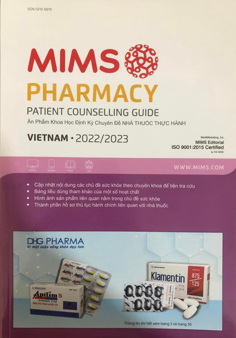 Sách - mims pharmacy 2022/2023 ấn phẩm khoa học định kỳ chuyên đề nhà thuốc thực hành