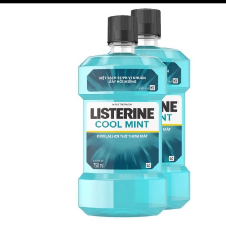 Nước súc miệng listerine 750ml