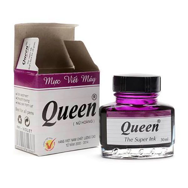 Mực queen 30ml các màu xanh, tím
