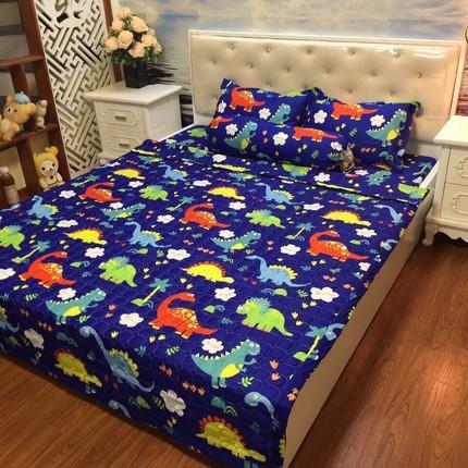 Bộ ga kèm - 2 áo gối - đủ size mẫu khủng long