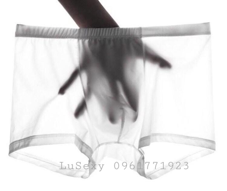 mua quần sịp nam đẹp ở hà nội - quần lót nam thun lạnh màu trắng màu đen boxer Men Sexy