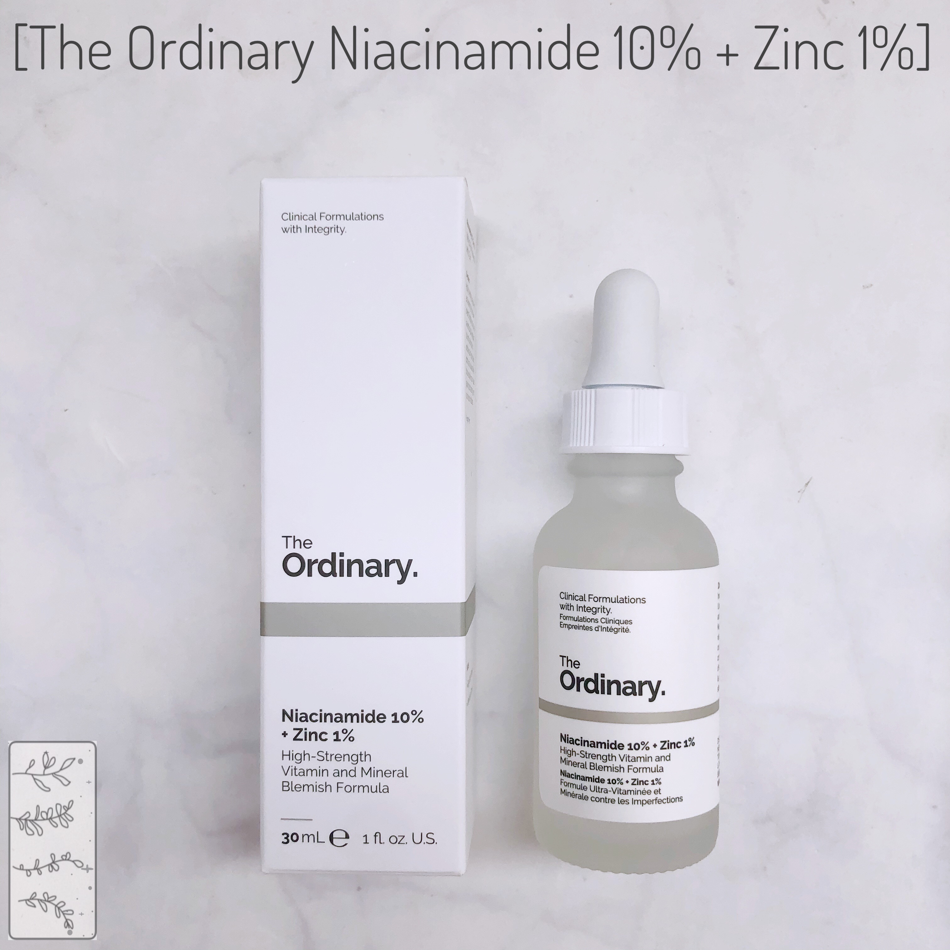 [HCM]The Ordinary Niacinamide 10% + Zinc 1% 30ml