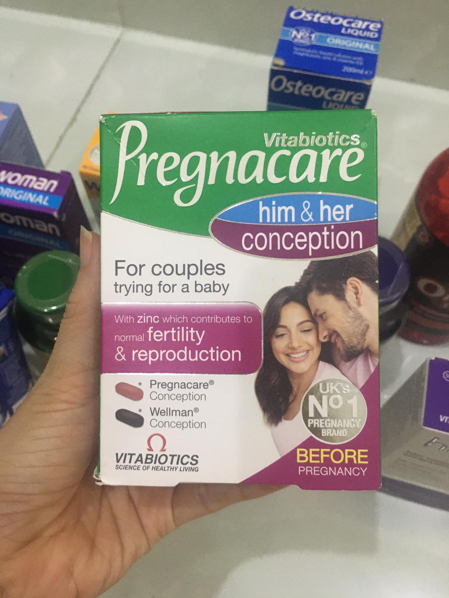 [bill uk] Viên uống thụ thai cho cặp vợ chồng của Pregnacare