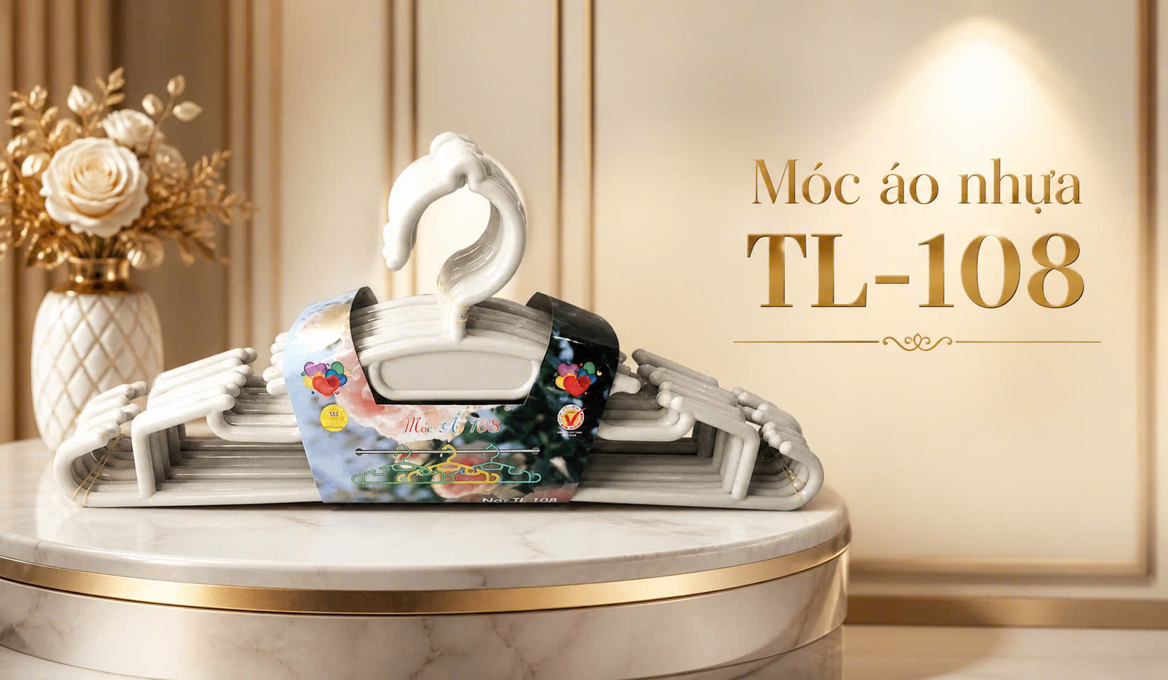 Móc áo nhựa tự lập tl108 - 10c