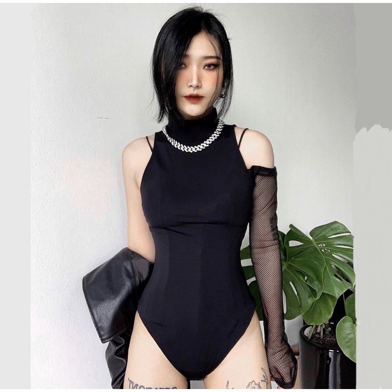 Half bodysuit outfix tay dài liền 1 mảnh