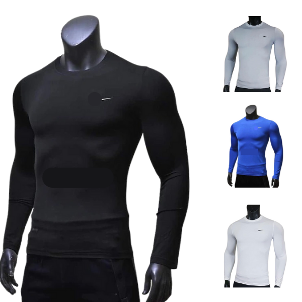 Áo giữ nhiệt nam body dài tay, áo thể thao bóng đá tập gym giữ ấm thun co giãn 4 chiều - 2EVSHOP