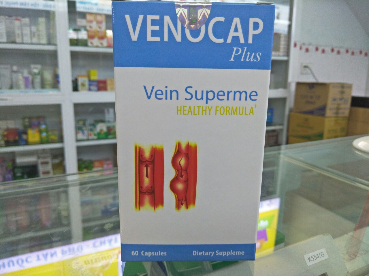 Venocap plus hộp 60 viên giúp ngăn ngừa và cải thiện suy giảm tĩnh mạch