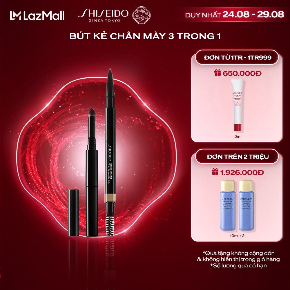 Bút kẻ chân mày 3 trong 1 Shiseido Brow InkTrio  0.31g
