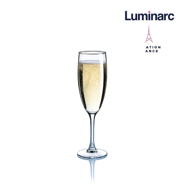 Bộ 6 ly champagne thuỷ tinh luminarc elegance 170ml - luel12063