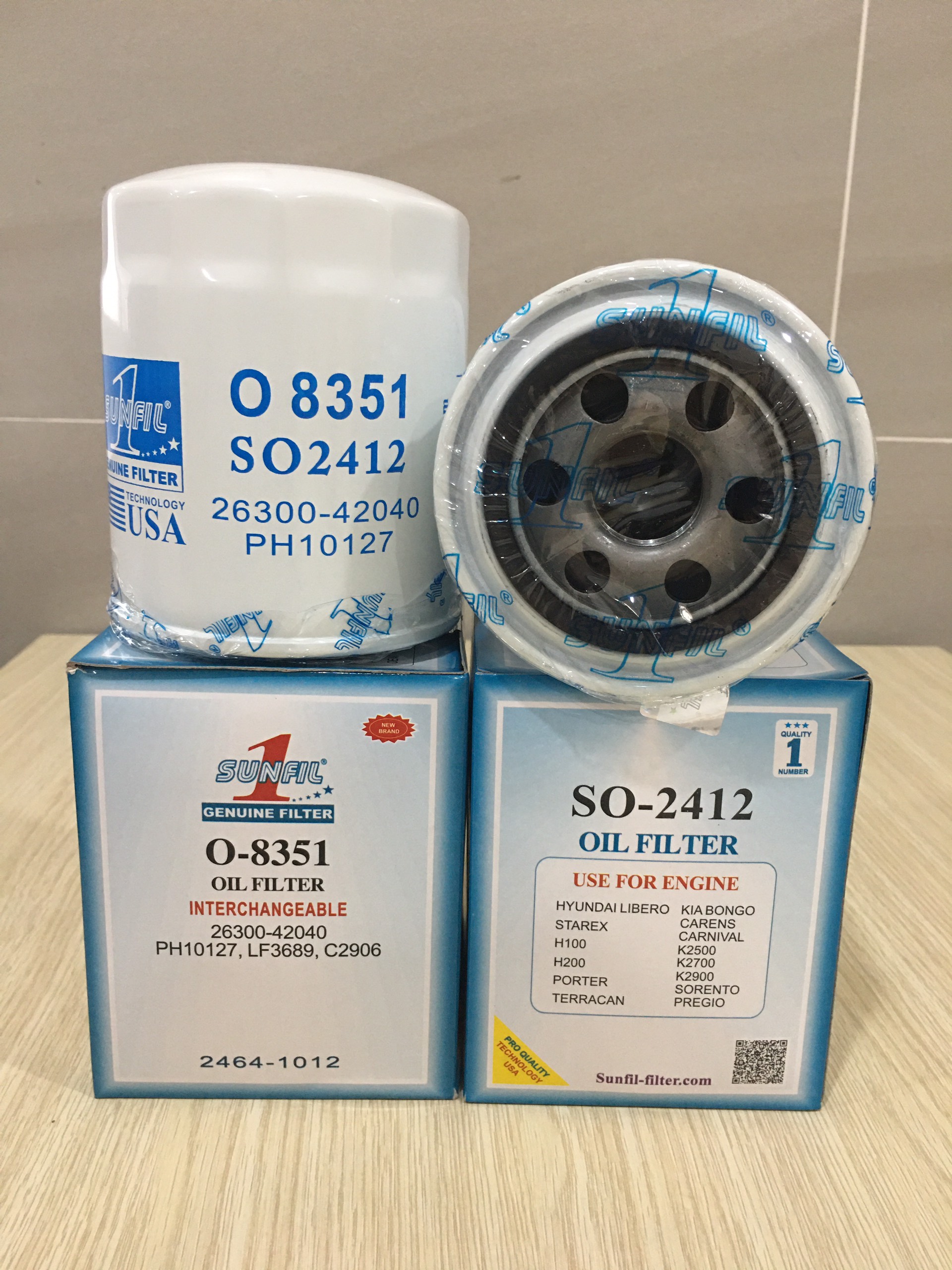 Lọc nhớt xe kia - hyundai 1t4 - 2t5
