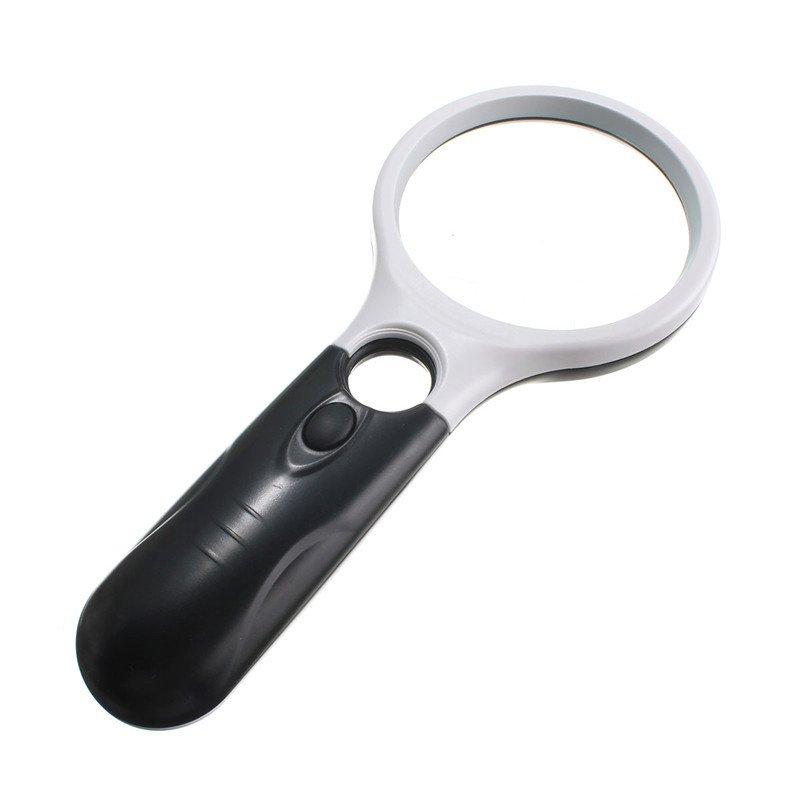 Kính lúp cầm tay có 3 đèn Led Siyoo - phóng to 10 và 20 lần