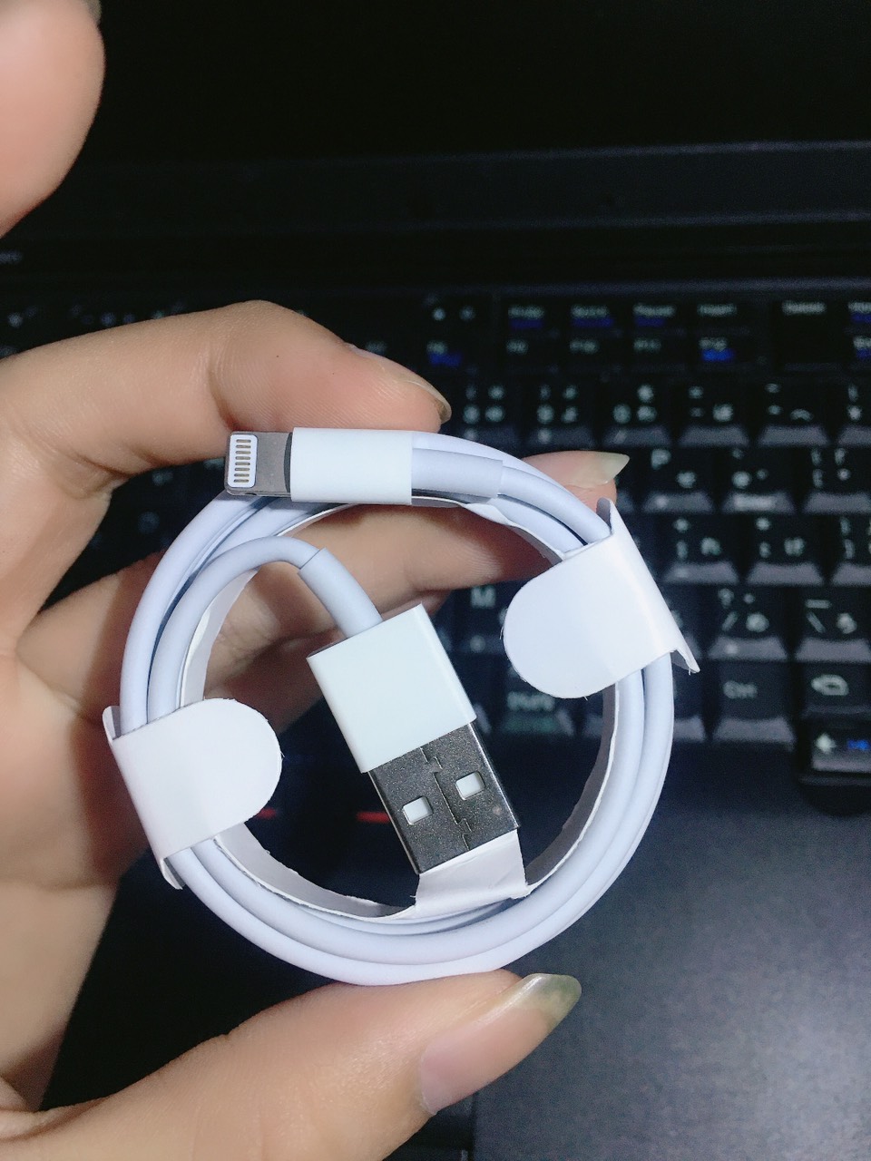 Cáp sạc iphone ipad sạc tiêu chuẩn 5ic đan lưới dây bền giúp không nóng dây khi sạc