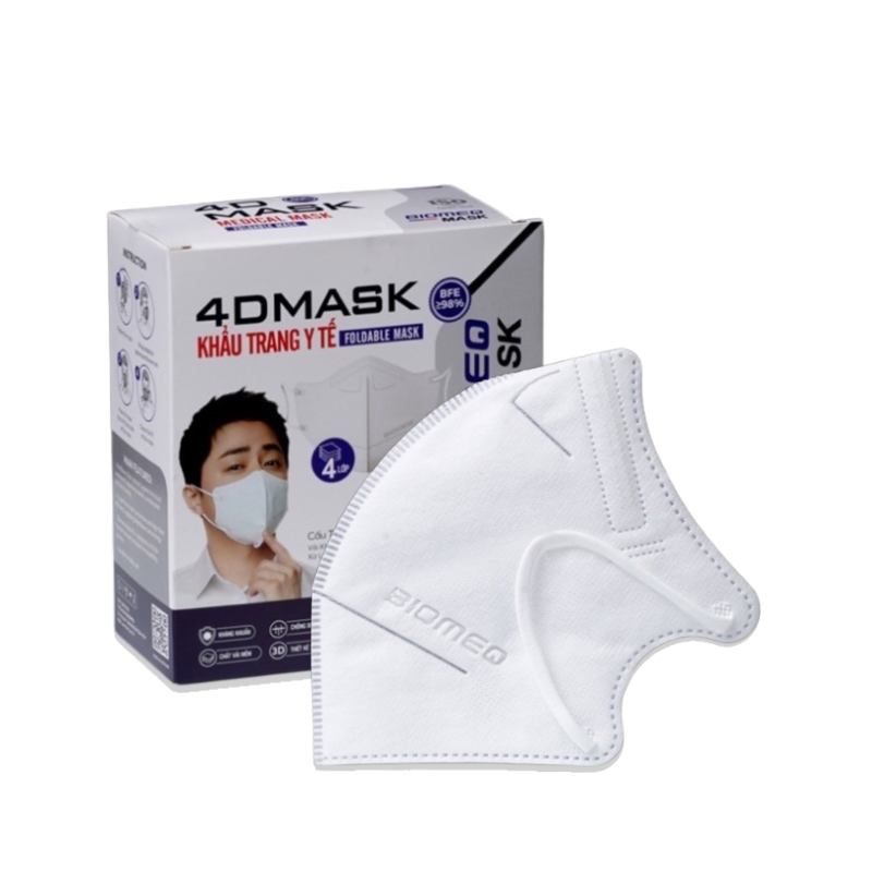 Khẩu Trang Y Tế 4 Lớp BIOMEQ chính hãng