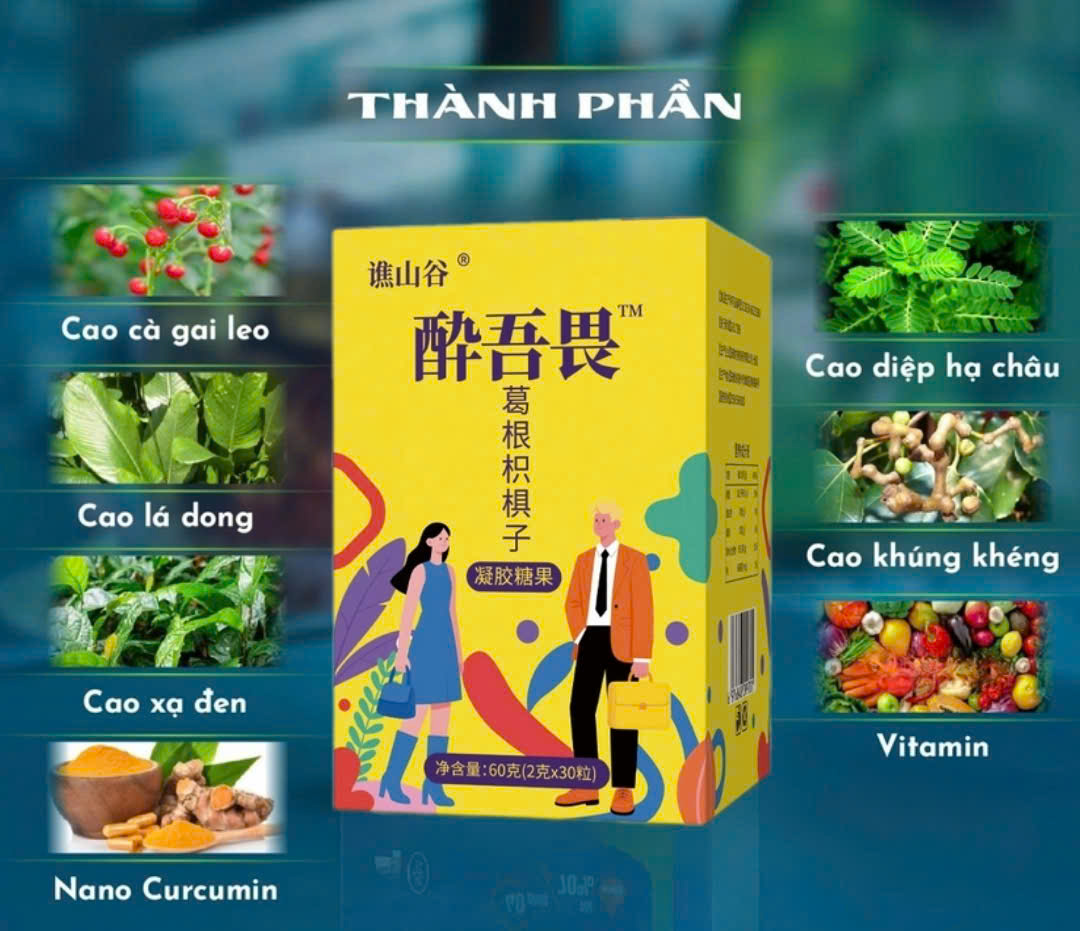 Kẹo Gum Giải Tửu Hong Kong