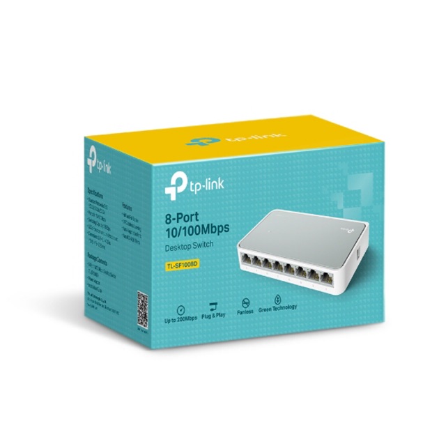 Switch tp-link tl-sf1008d 8-port 10/100mbps desktop switch