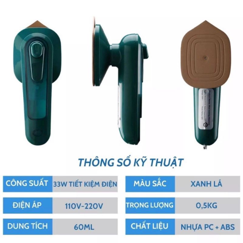 Bàn là hơi nước xanh mini - Bàn là du lịch