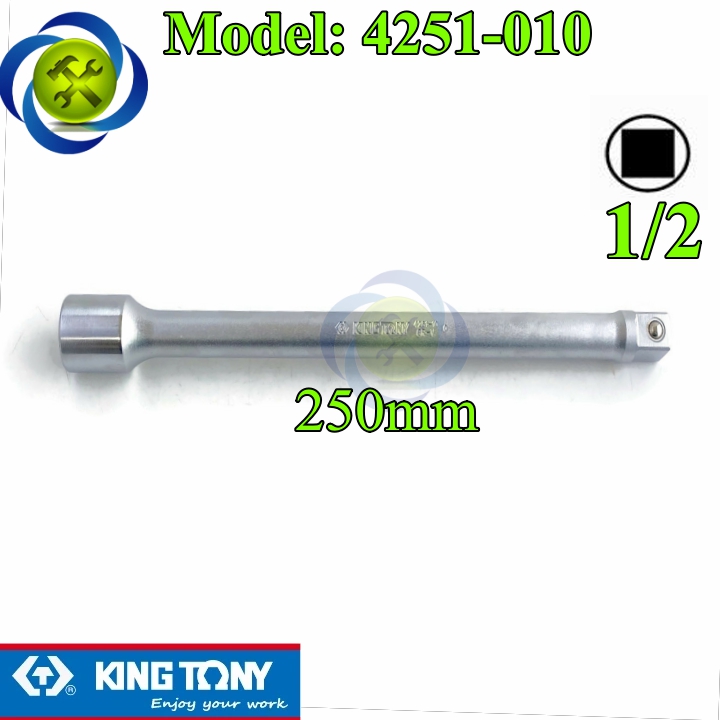 Đầu nối dài 1/2 kingtony 4251-10 dài 250mm đầu vuông 12.7mm