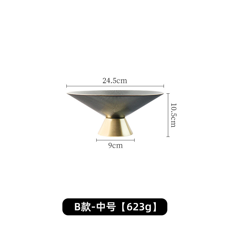 dhfj Đĩa Trái Cây Thủy Tinh Cao Sang Trọng Nhẹ ins Bàn Trà Gia Dụng Phòng Khách Gió Sáng Tạo Cá Tính Đơn Giản Khay Đựng Đồ Ăn Vặt Trái Cây Sấy Khô hghs