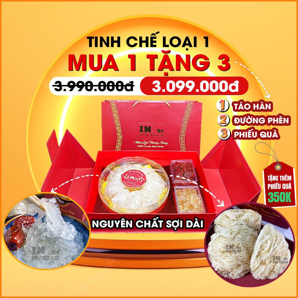 100g yến sào tinh chế khánh hòa loại 1 - yến sào nha tran khánh hòa - yến sào inest