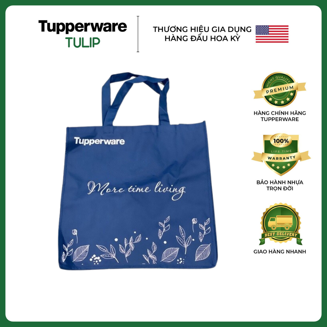 Túi vải không dệt Tupperware - túi đựng dùng nhiều lần bảo vệ môi trường, chính hãng