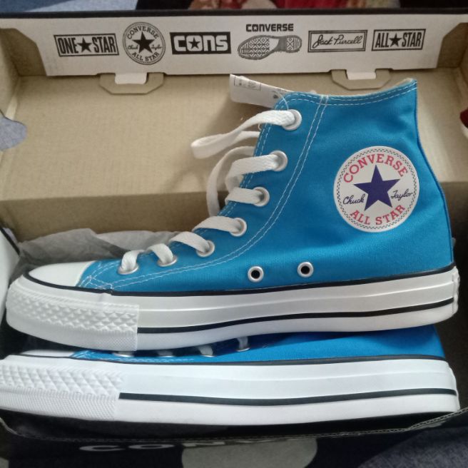[HCM]giày converse classic vải xanh auth new