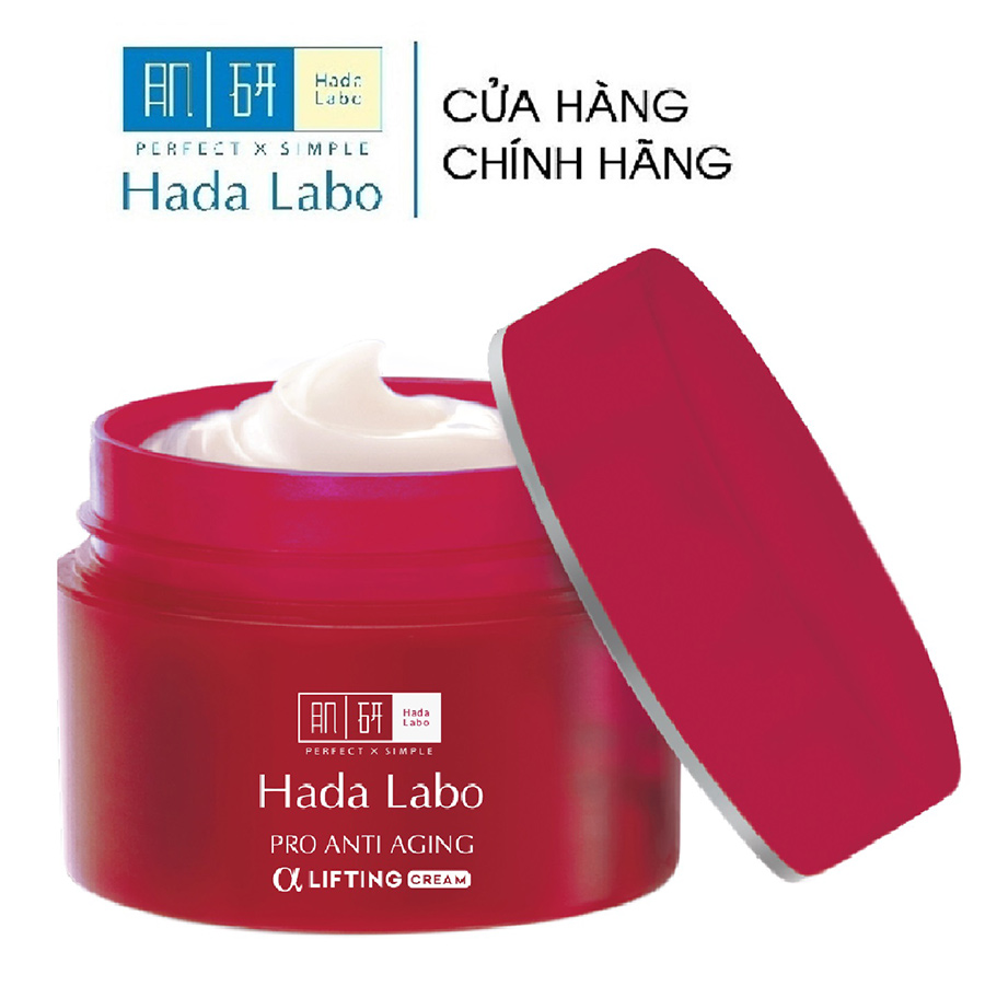 Kem dưỡng chuyên biệt chống lão hóa Hada Labo Pro Anti Aging α Lifting Cream (50g)